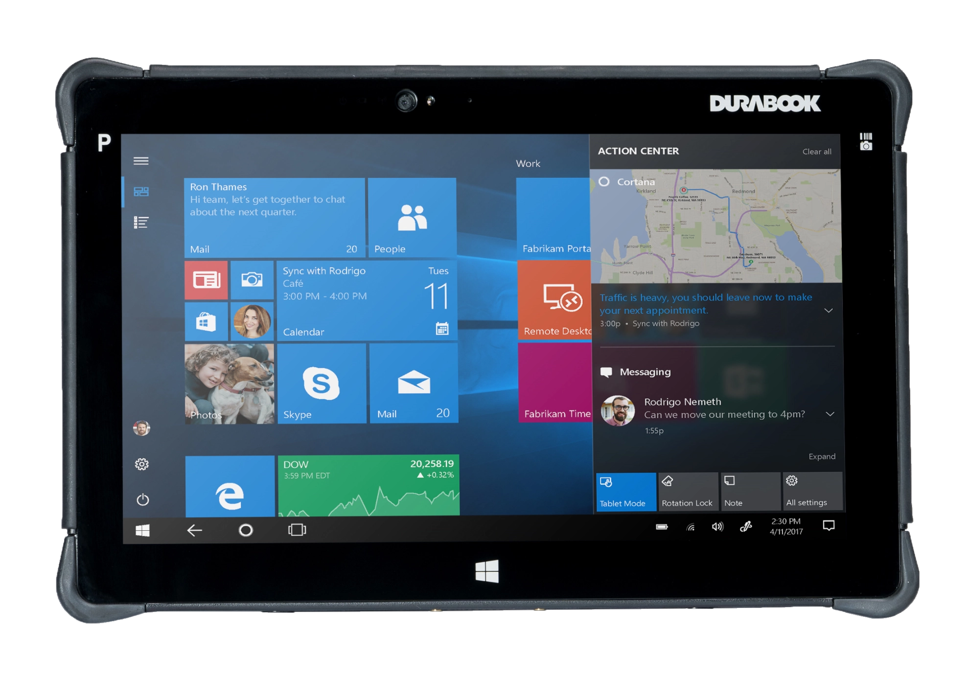 Durabook R11L Tablet Front View Full Width