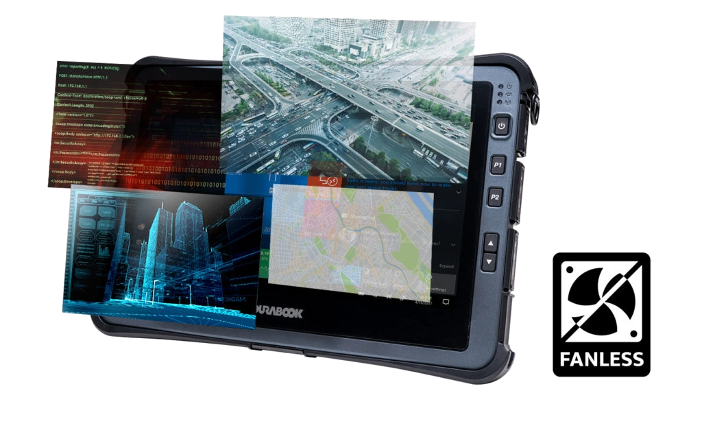 Durabook U11I Frontansicht 3D Anwendungen