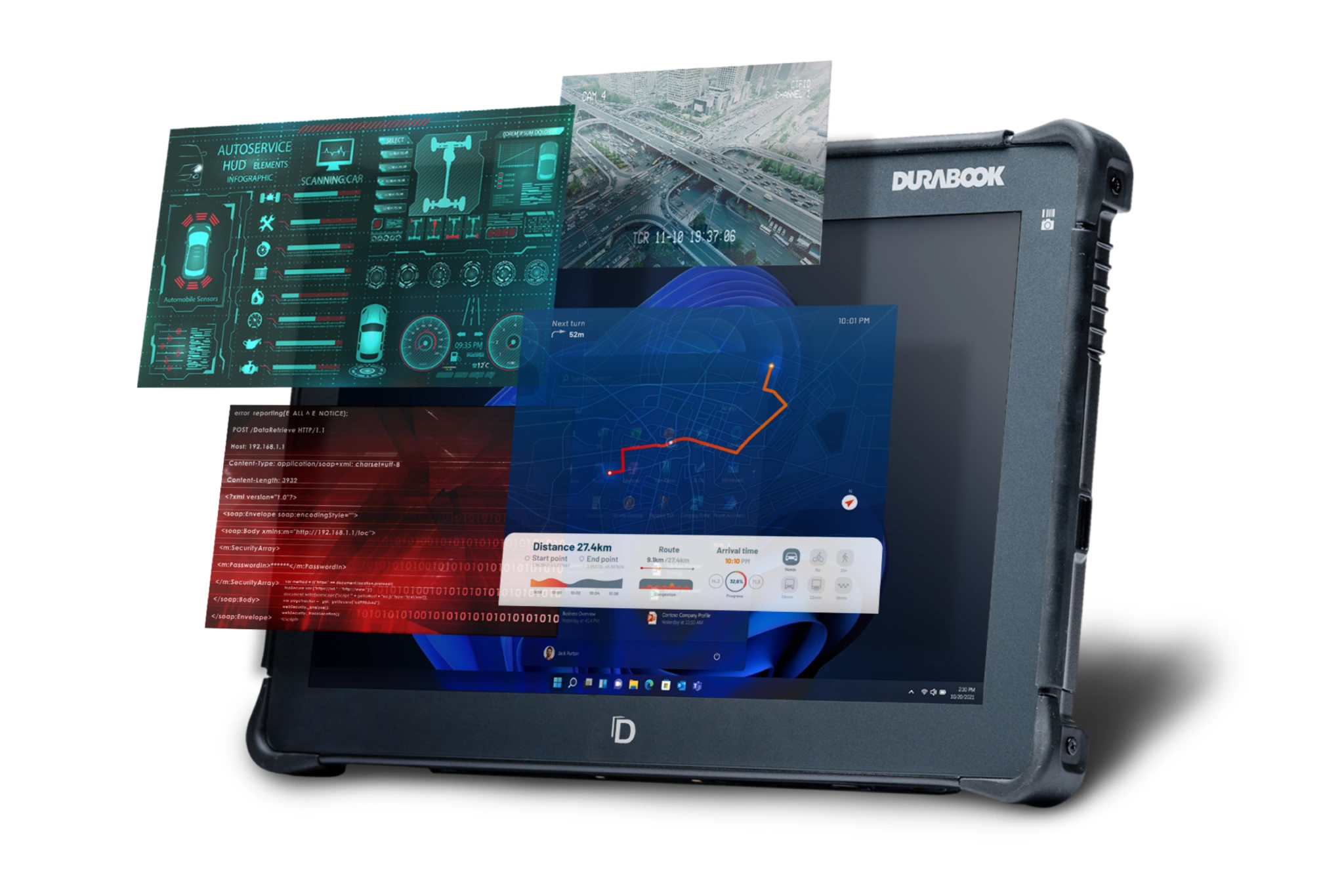 Durabook R11 vooraanzicht 3D-toepassingen