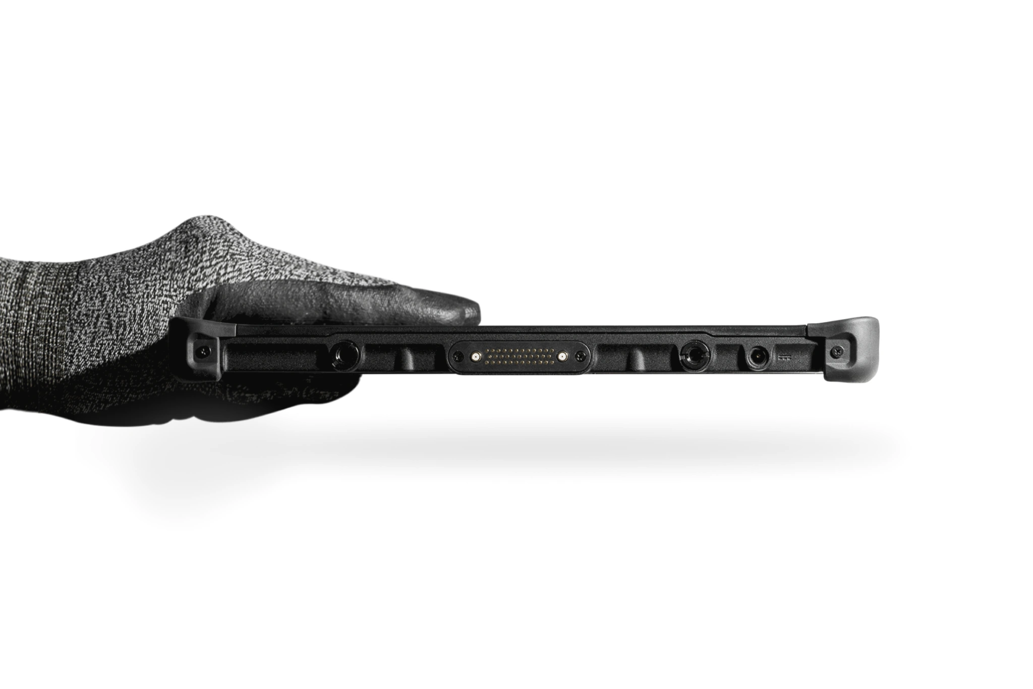 Durabook R11 zijaanzicht vergelijking met de hand