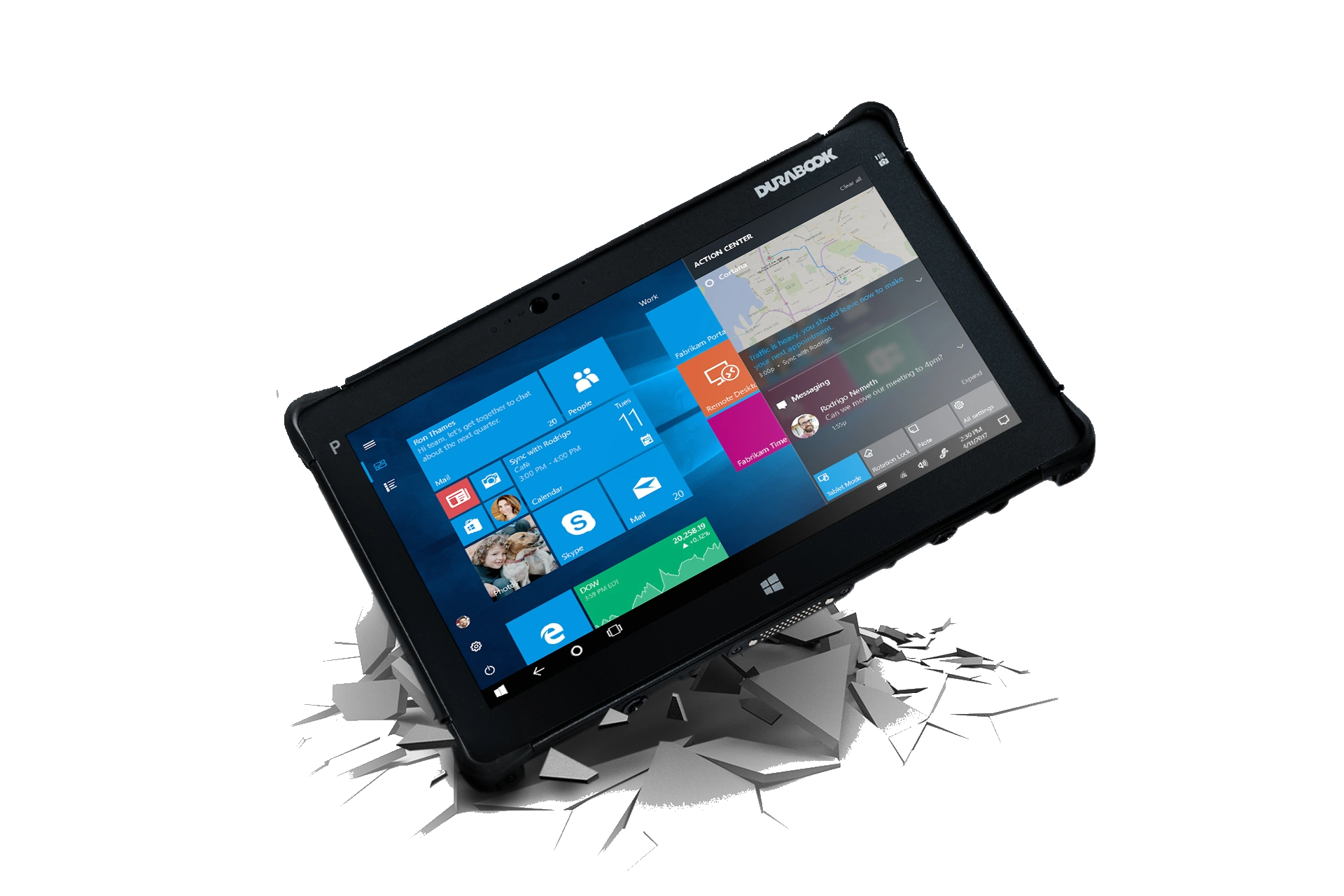 Durabook R11L vista frontal resistente a caídas